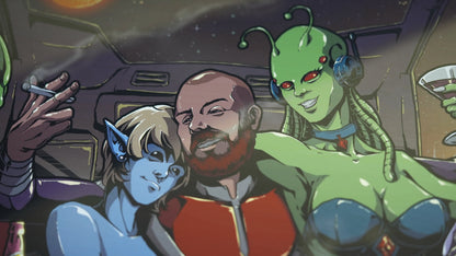 SPACE PIMP. Limited Signed Print. 1 of 200.