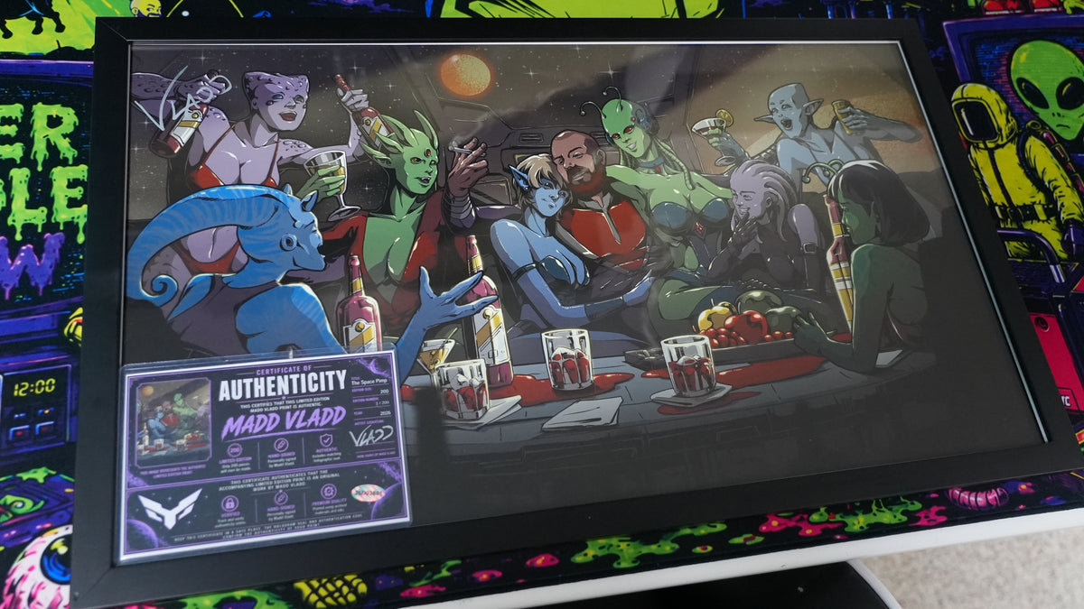 SPACE PIMP. Limited Signed Print. 1 of 200.