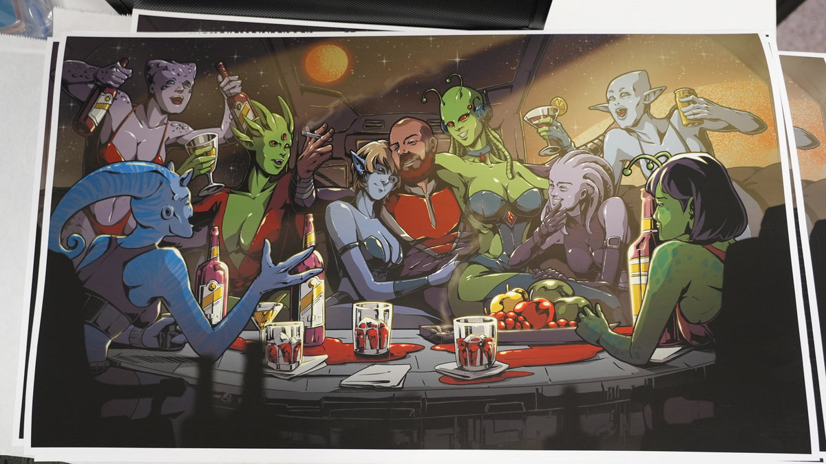 SPACE PIMP. Limited Signed Print. 1 of 200.