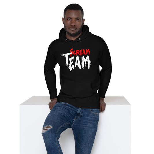 Sudadera unisex con capucha del equipo Scream